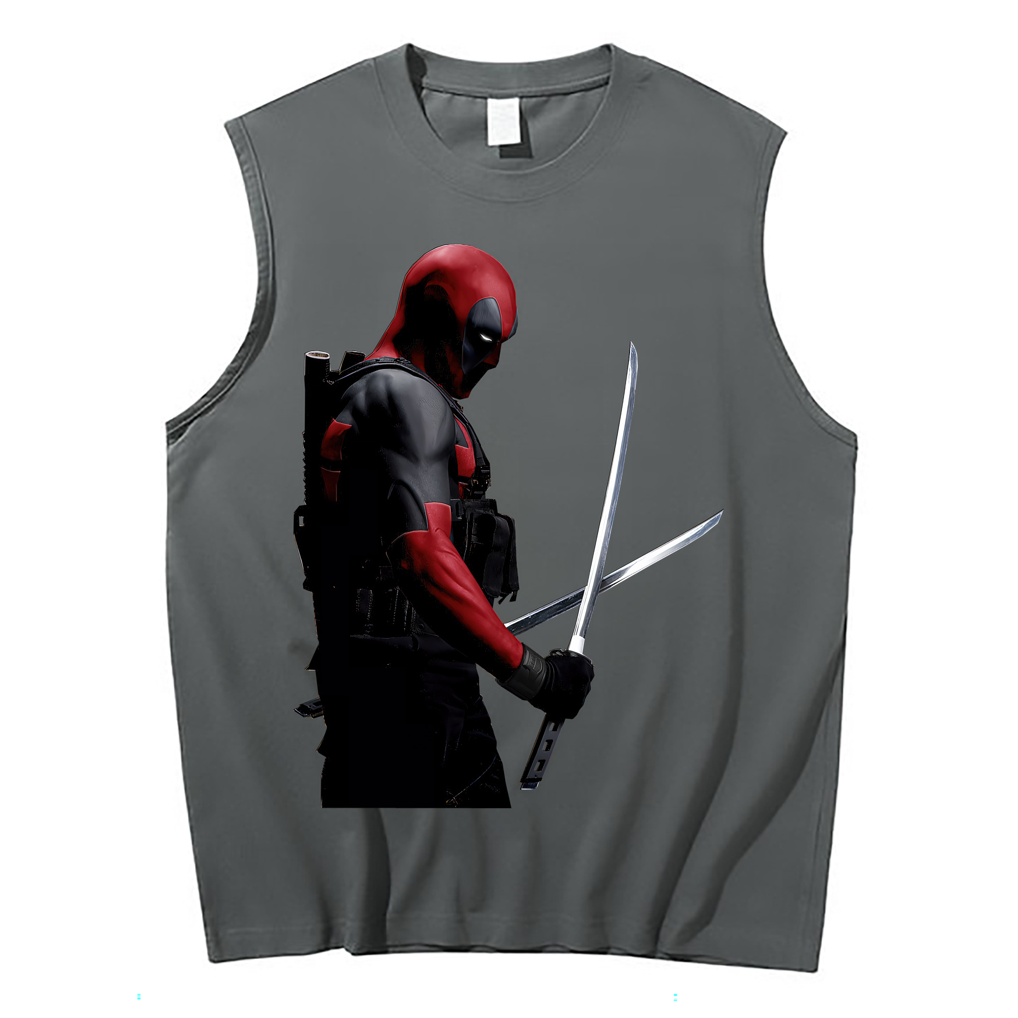 （画像用） Deadpool デッドプール コットン100％タンクトップ（フロントプリント）